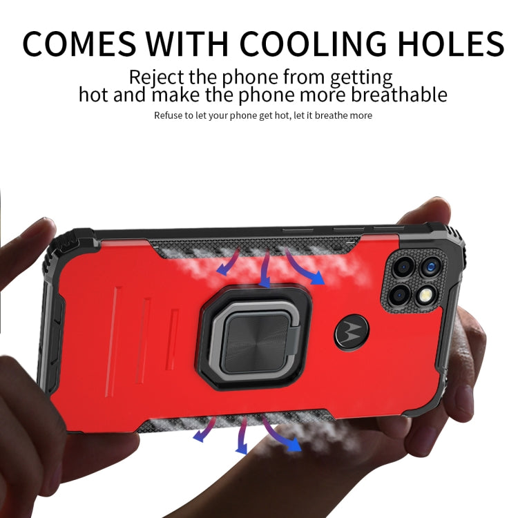For Motorola Moto G9 Power Fierce Warrior Series Armor All-inclusive Shockproof Aluminum Alloy + TPU Protective Case with Ring Holder