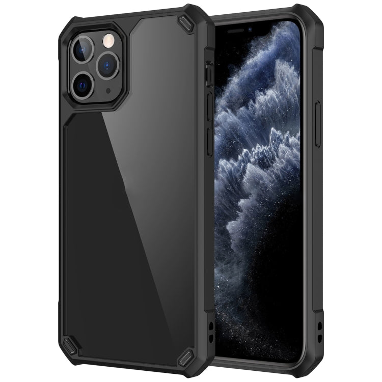 For iPhone 11 Pro Max Shockproof Glossy Acrylic + TPU Protective Case