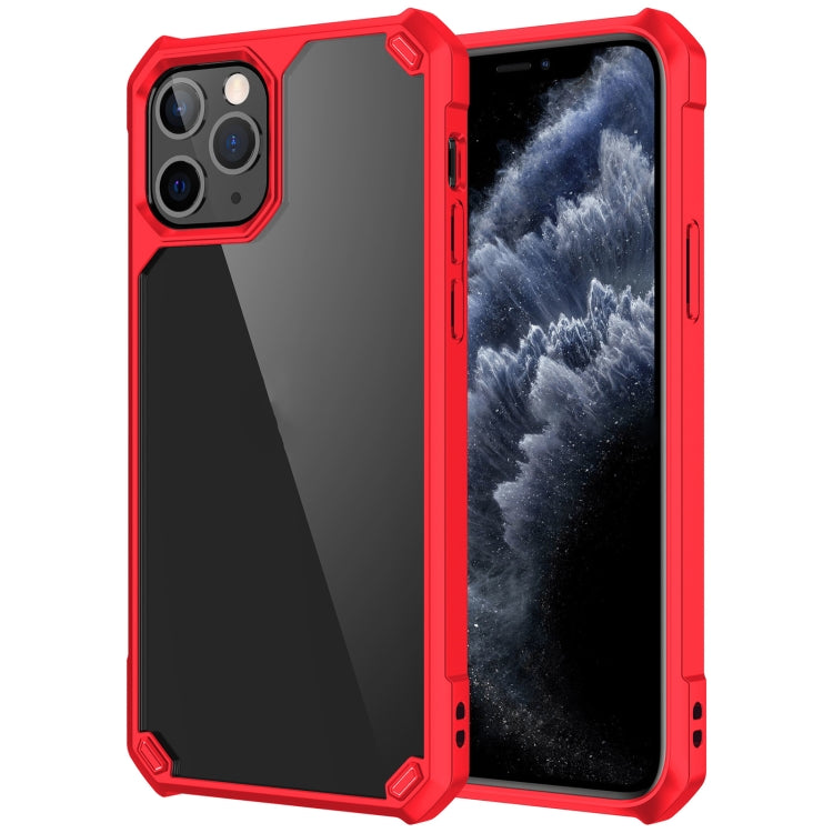 For iPhone 11 Pro Max Shockproof Glossy Acrylic + TPU Protective Case