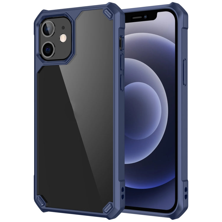 For iPhone 12 mini Shockproof Glossy Acrylic + TPU Protective Case