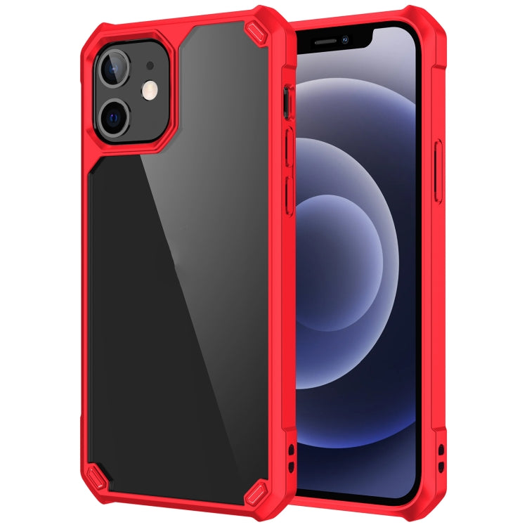 For iPhone 12 mini Shockproof Glossy Acrylic + TPU Protective Case