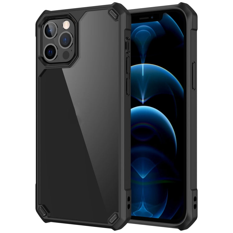 For iPhone 12 / 12 Pro Shockproof Glossy Acrylic + TPU Protective Case