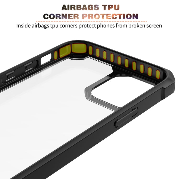 For iPhone 12 / 12 Pro Shockproof Glossy Acrylic + TPU Protective Case