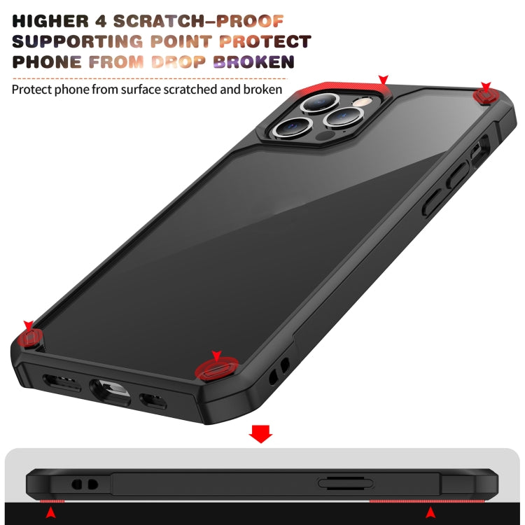 For iPhone 12 / 12 Pro Shockproof Glossy Acrylic + TPU Protective Case