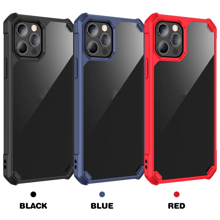 For iPhone 12 Pro Max Shockproof Glossy Acrylic + TPU Protective Case