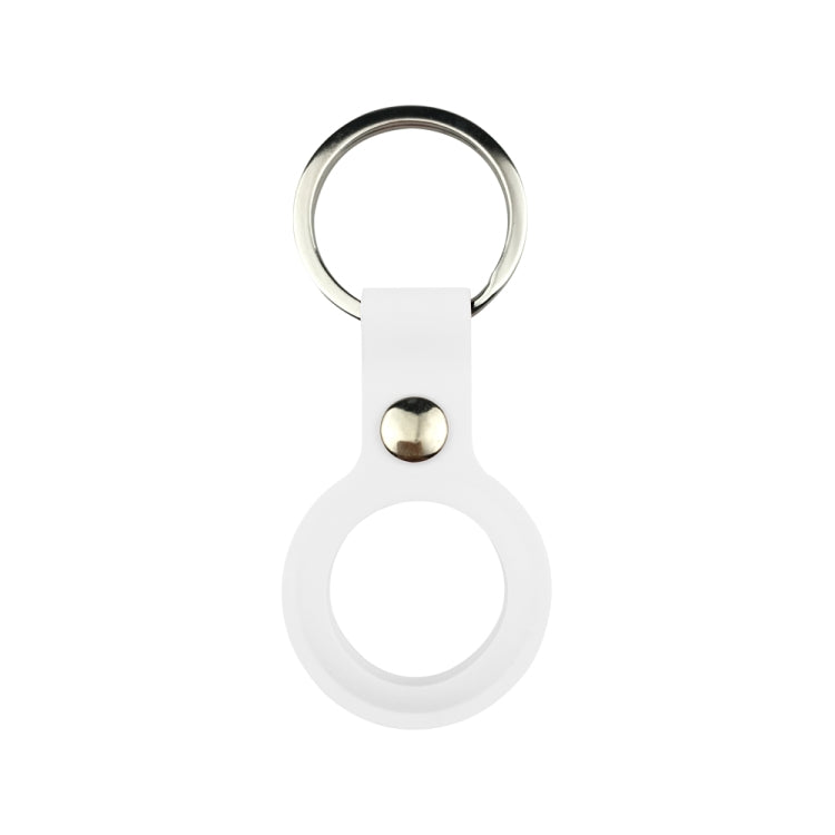 Liquid Silicone Shockproof Protective Cover Soft Case with Keychain Ring For AirTag