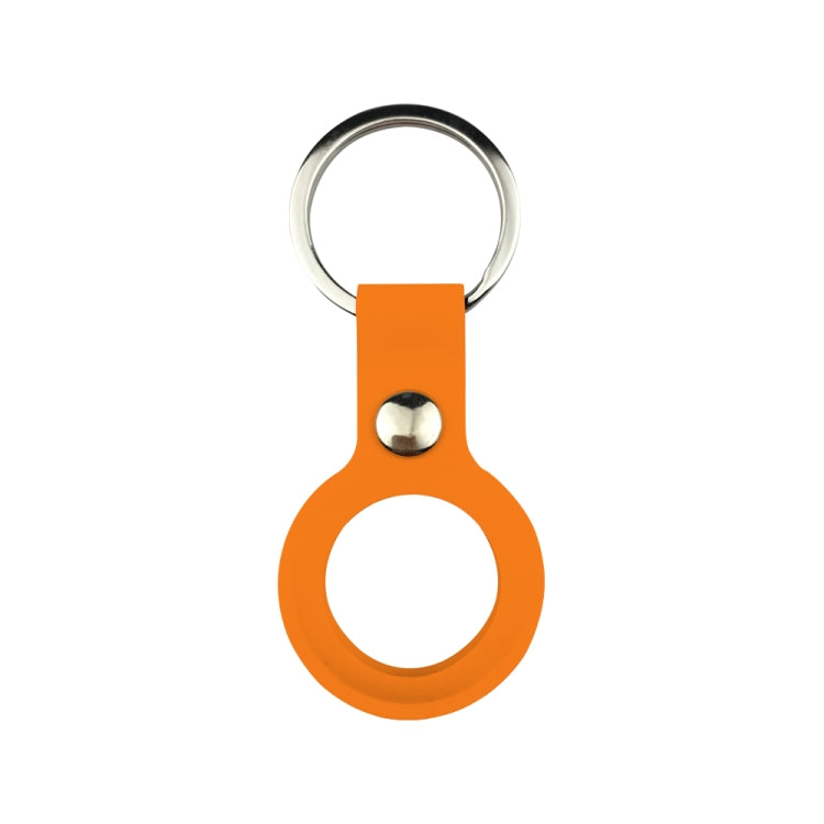 Liquid Silicone Shockproof Protective Cover Soft Case with Keychain Ring For AirTag