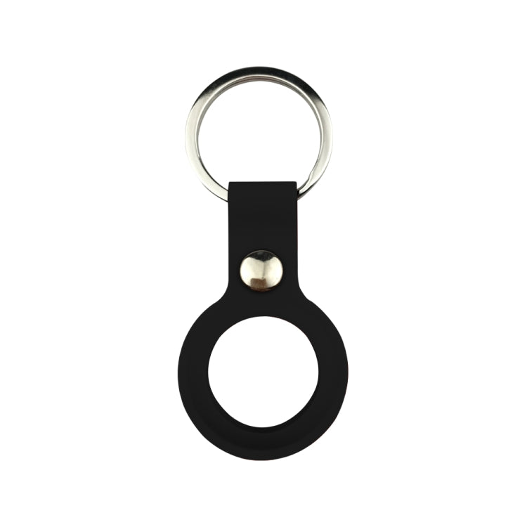 Liquid Silicone Shockproof Protective Cover Soft Case with Keychain Ring For AirTag
