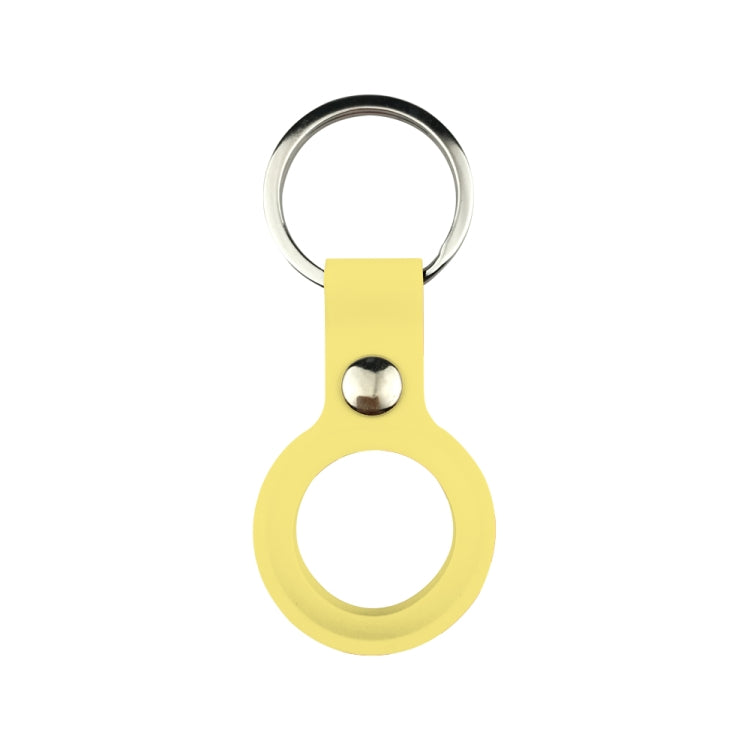 Liquid Silicone Shockproof Protective Cover Soft Case with Keychain Ring For AirTag