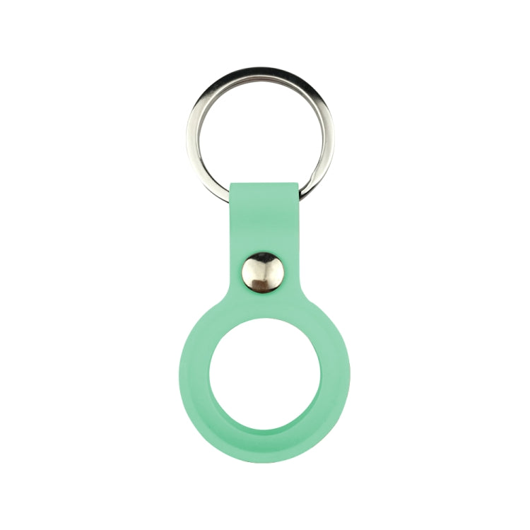 Liquid Silicone Shockproof Protective Cover Soft Case with Keychain Ring For AirTag