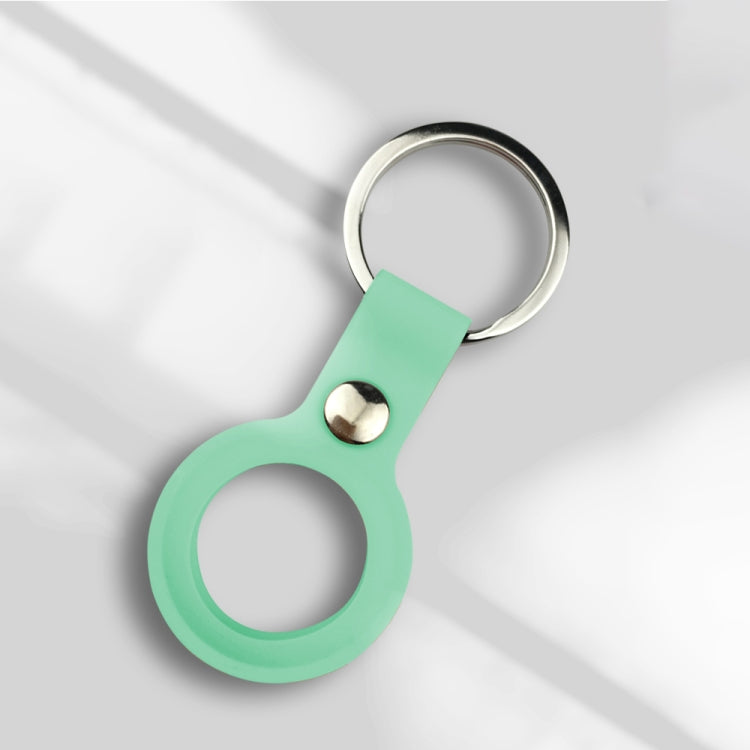 Liquid Silicone Shockproof Protective Cover Soft Case with Keychain Ring For AirTag