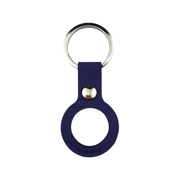 Liquid Silicone Shockproof Protective Cover Soft Case with Keychain Ring For AirTag