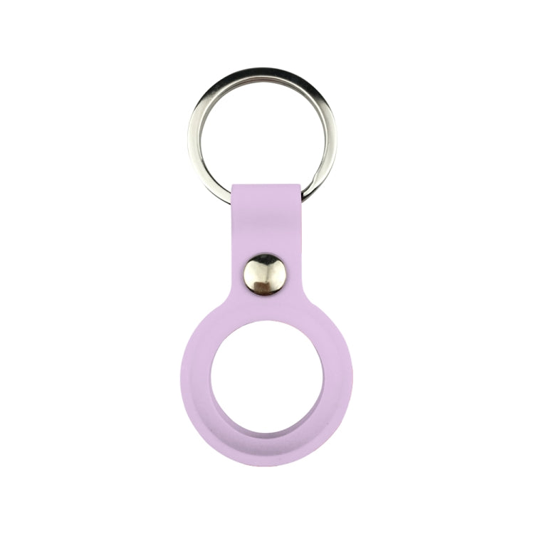 Liquid Silicone Shockproof Protective Cover Soft Case with Keychain Ring For AirTag