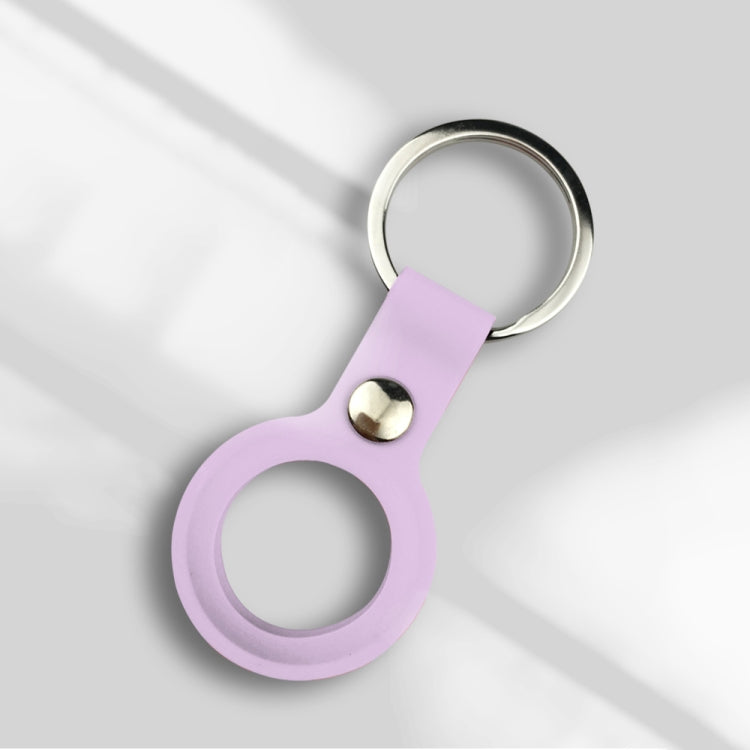 Liquid Silicone Shockproof Protective Cover Soft Case with Keychain Ring For AirTag