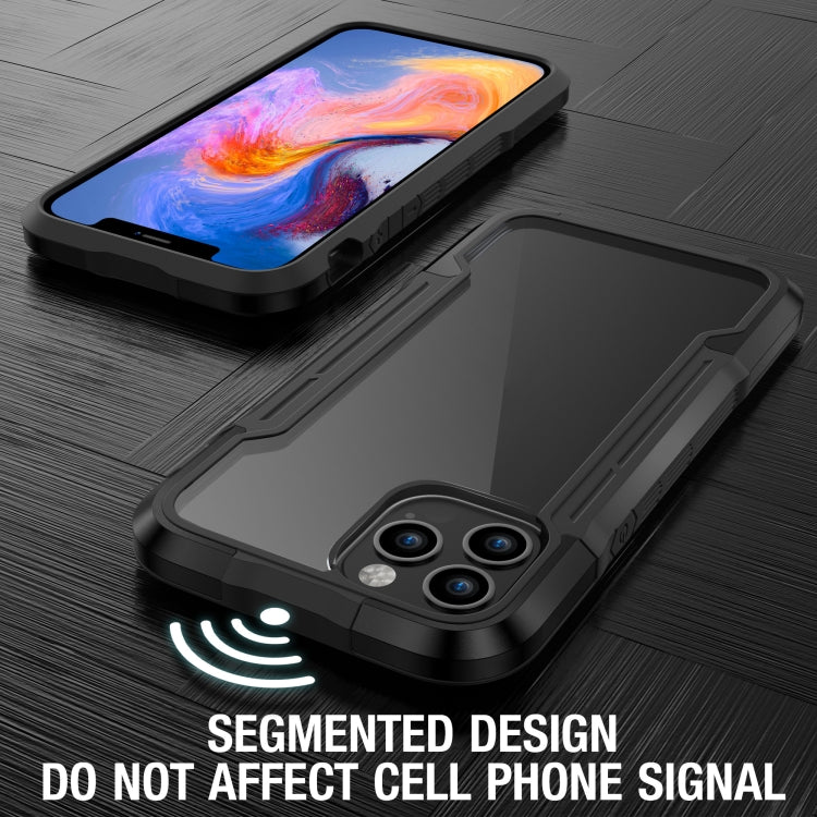 For iPhone 12 mini Metal Shockproof Transparent Protective Case