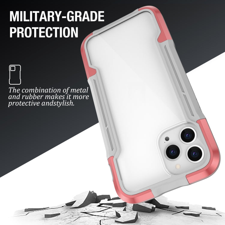 For iPhone 12 mini Metal Shockproof Transparent Protective Case