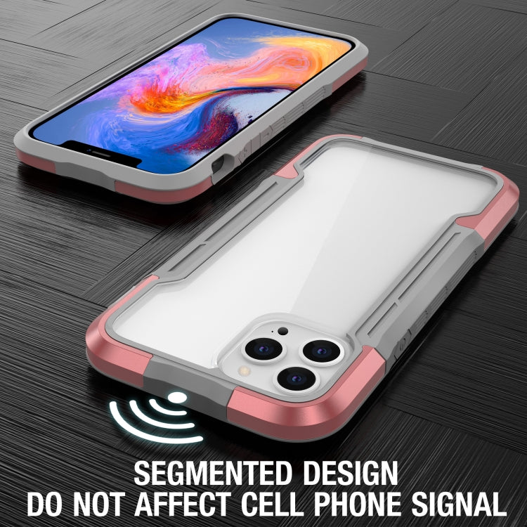 For iPhone 12 Pro Max Metal Shockproof Transparent Protective Case