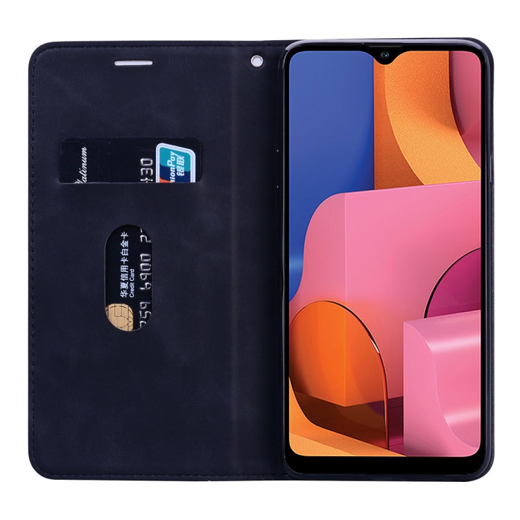 For Samsung Galaxy A12 5G Frosted Business Magnetic Horizontal Flip PU Leather Case with Holder & Card Slot & Lanyard
