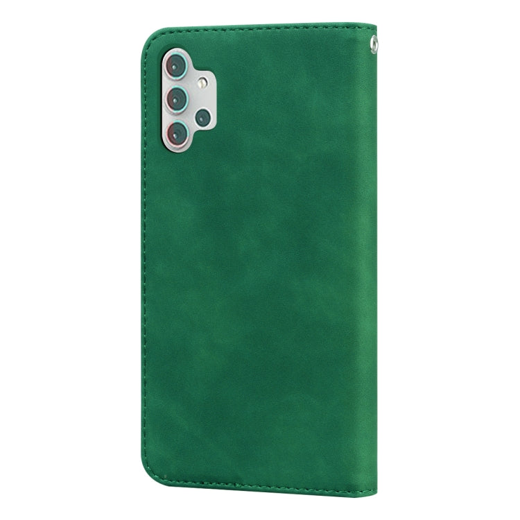 For Samsung Galaxy A32 5G Frosted Business Magnetic Horizontal Flip PU Leather Case with Holder & Card Slot & Lanyard