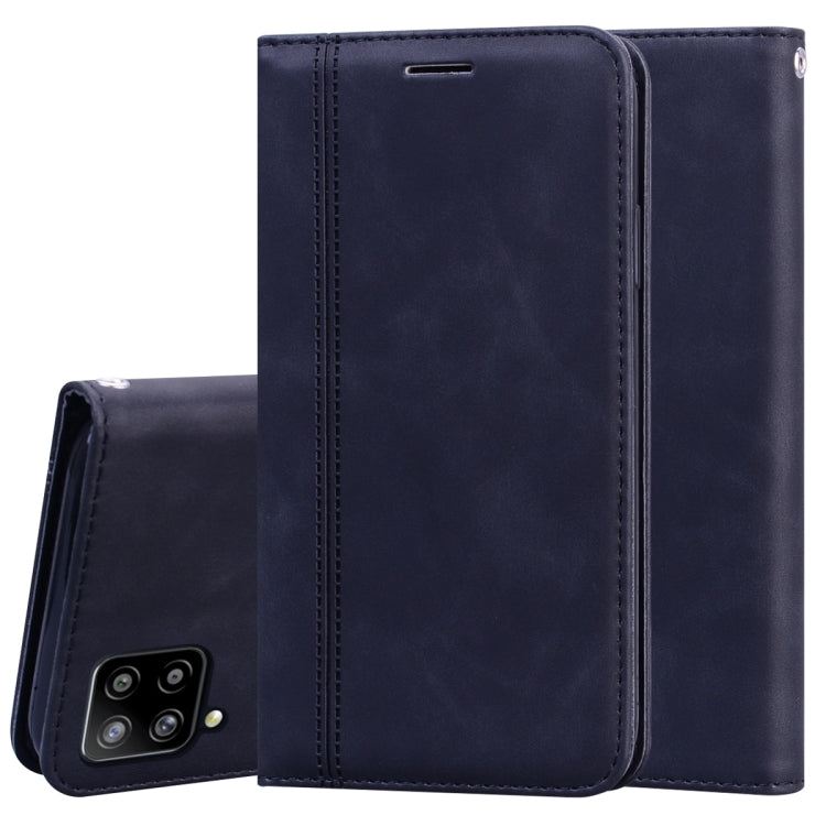 For Samsung Galaxy A42 5G Frosted Business Magnetic Horizontal Flip PU Leather Case with Holder & Card Slot & Lanyard