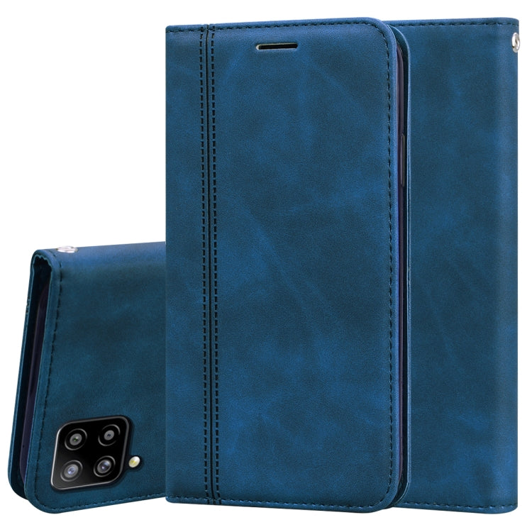 For Samsung Galaxy A42 5G Frosted Business Magnetic Horizontal Flip PU Leather Case with Holder & Card Slot & Lanyard