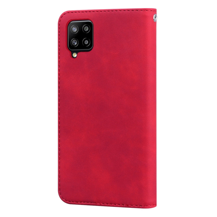 For Samsung Galaxy A42 5G Frosted Business Magnetic Horizontal Flip PU Leather Case with Holder & Card Slot & Lanyard