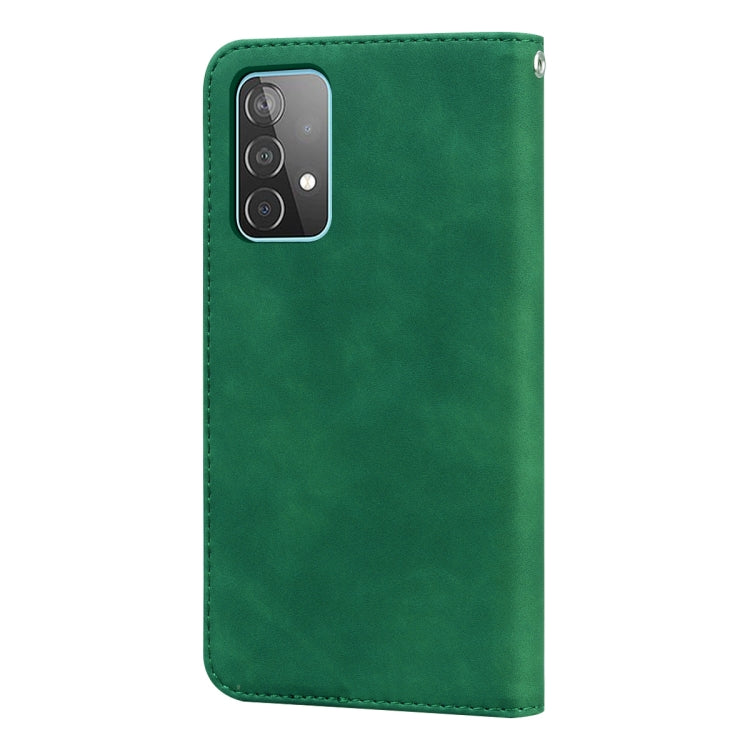 For Samsung Galaxy A52 5G / 4G Frosted Business Magnetic Horizontal Flip PU Leather Case with Holder & Card Slot & Lanyard