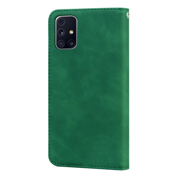 For Samsung Galaxy M31s Frosted Business Magnetic Horizontal Flip PU Leather Case with Holder & Card Slot & Lanyard