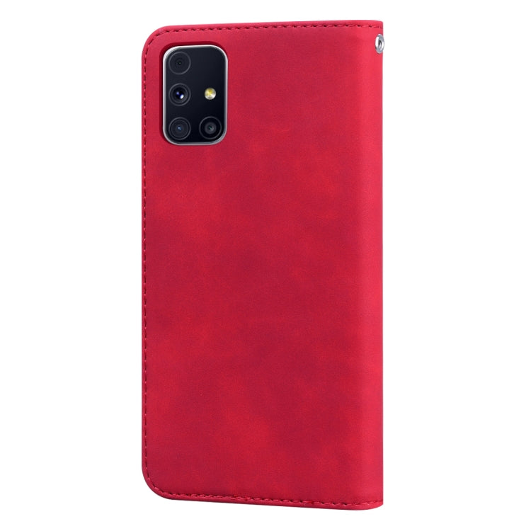 For Samsung Galaxy M31s Frosted Business Magnetic Horizontal Flip PU Leather Case with Holder & Card Slot & Lanyard