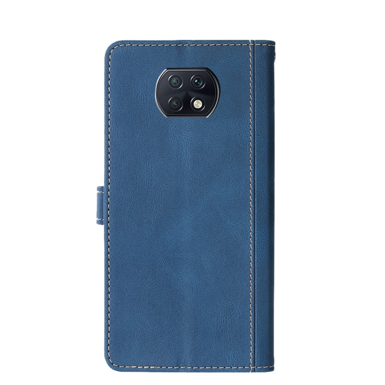 For Xiaomi Redmi Note 9 5G (CN Version) / Note 9T 5G Stitching Skin Feel Magnetic Buckle Horizontal Flip PU Leather Case with Holder & Card Slots & Wallet