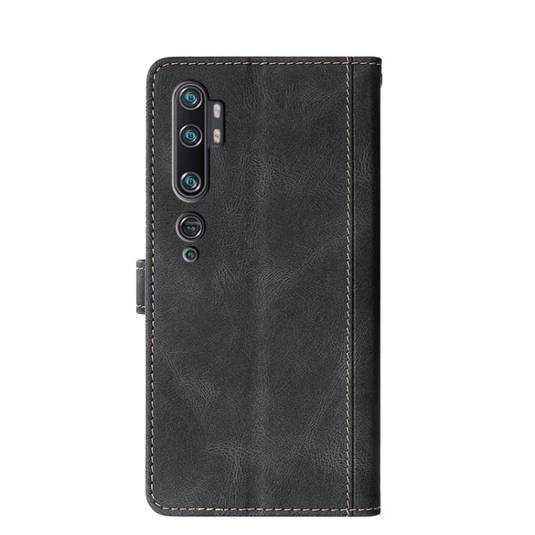 For Xiaomi Mi CC9 Pro Stitching Skin Feel Magnetic Buckle Horizontal Flip PU Leather Case with Holder & Card Slots & Wallet