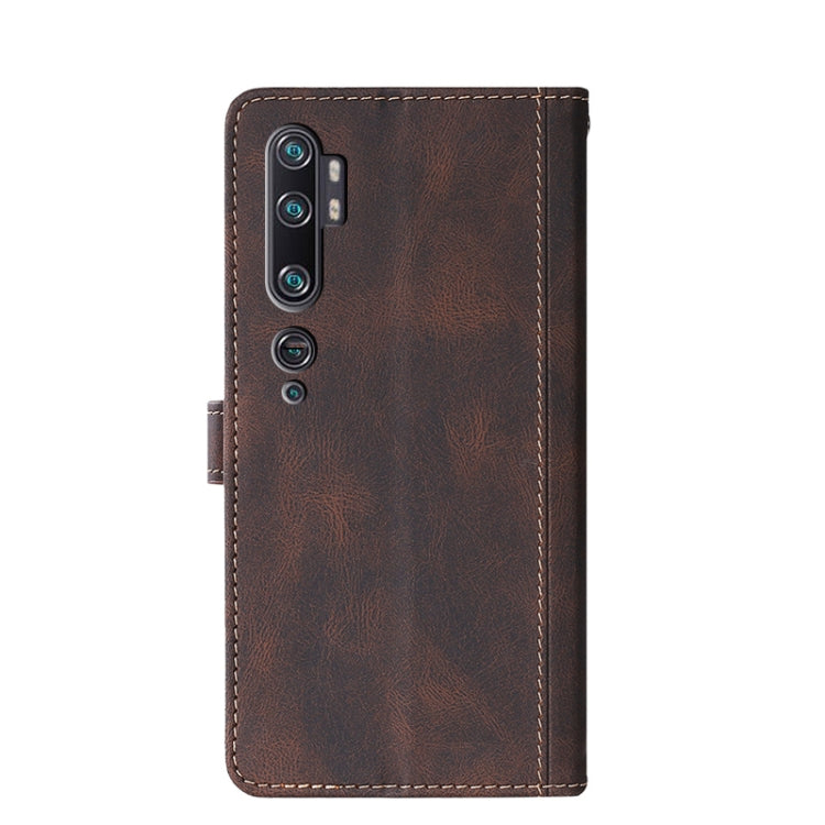 For Xiaomi Mi CC9 Pro Stitching Skin Feel Magnetic Buckle Horizontal Flip PU Leather Case with Holder & Card Slots & Wallet