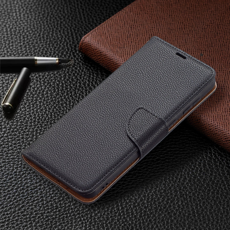 For Samsung Galaxy A02 Litchi Texture Pure Color Horizontal Flip Leather Case with Holder & Card Slots & Wallet & Lanyard