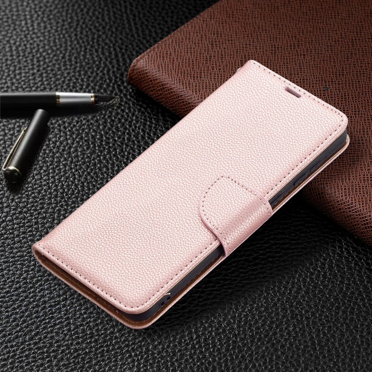 For Samsung Galaxy A02 Litchi Texture Pure Color Horizontal Flip Leather Case with Holder & Card Slots & Wallet & Lanyard