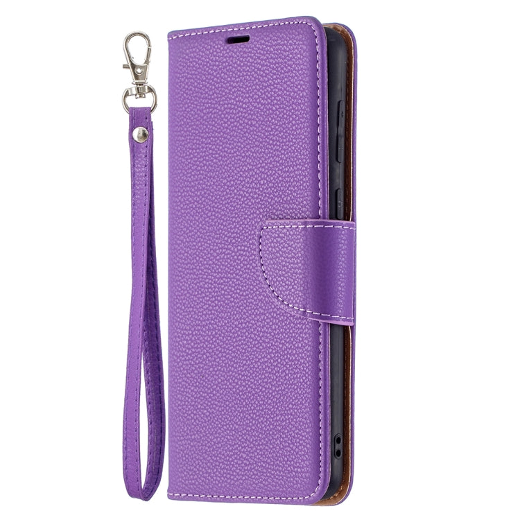For Samsung Galaxy A02 Litchi Texture Pure Color Horizontal Flip Leather Case with Holder & Card Slots & Wallet & Lanyard