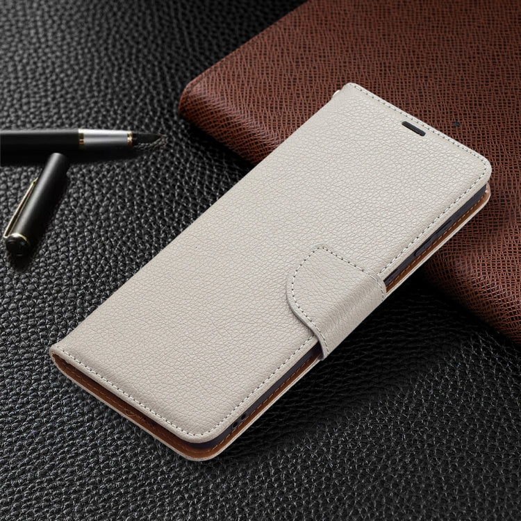 For Samsung Galaxy A02 Litchi Texture Pure Color Horizontal Flip Leather Case with Holder & Card Slots & Wallet & Lanyard