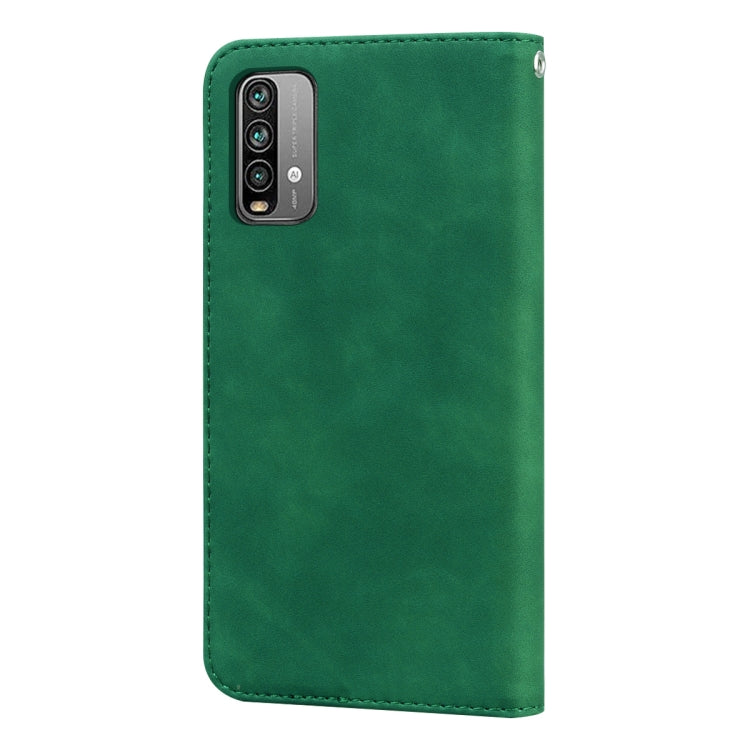 For Xiaomi Redmi 9T Frosted Business Magnetic Horizontal Flip PU Leather Case with Holder & Card Slot & Lanyard