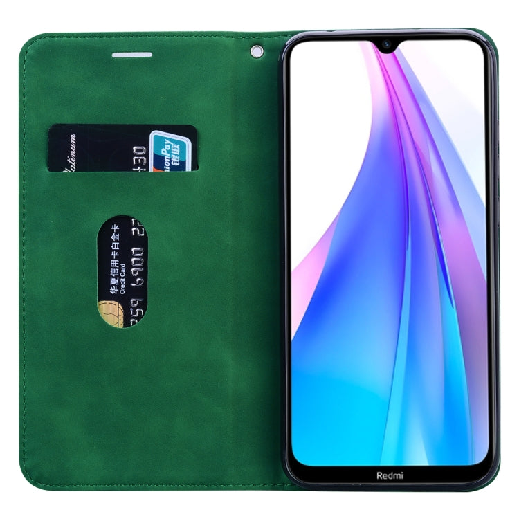 For Xiaomi Redmi 9T Frosted Business Magnetic Horizontal Flip PU Leather Case with Holder & Card Slot & Lanyard