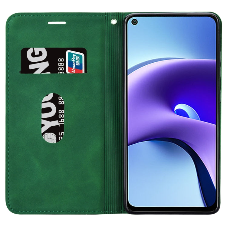 For Xiaomi Redmi Note 9T Frosted Business Magnetic Horizontal Flip PU Leather Case with Holder & Card Slot & Lanyard