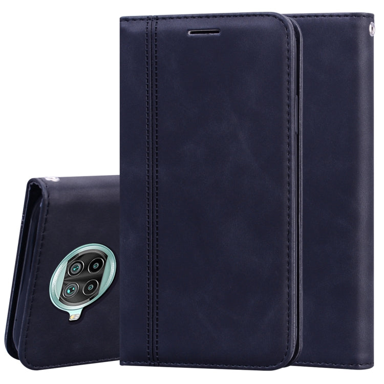 For Xiaomi Mi 10T Lite 5G Frosted Business Magnetic Horizontal Flip PU Leather Case with Holder & Card Slot & Lanyard