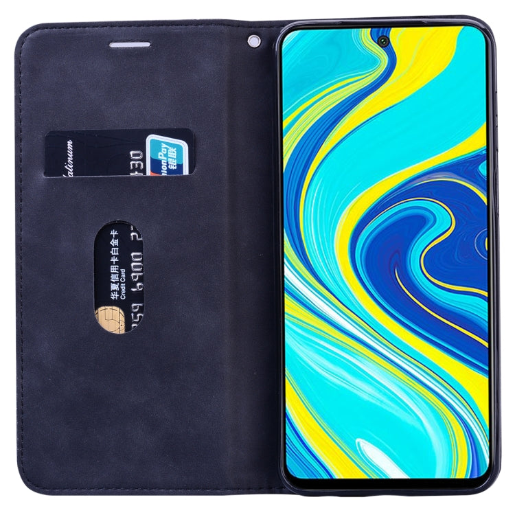 For Xiaomi Mi 10T Lite 5G Frosted Business Magnetic Horizontal Flip PU Leather Case with Holder & Card Slot & Lanyard