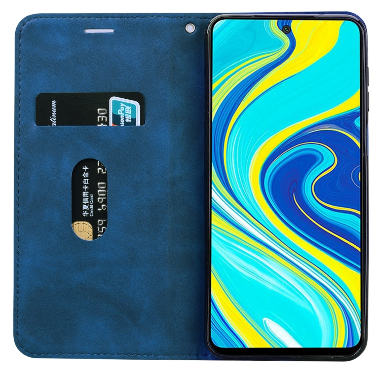 For Xiaomi Mi 10T Lite 5G Frosted Business Magnetic Horizontal Flip PU Leather Case with Holder & Card Slot & Lanyard
