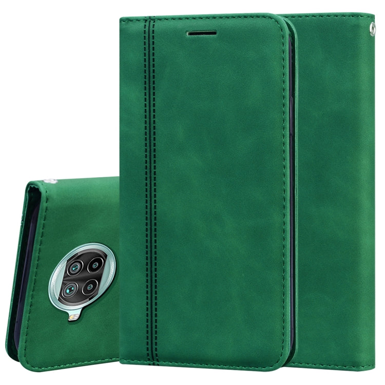 For Xiaomi Mi 10T Lite 5G Frosted Business Magnetic Horizontal Flip PU Leather Case with Holder & Card Slot & Lanyard