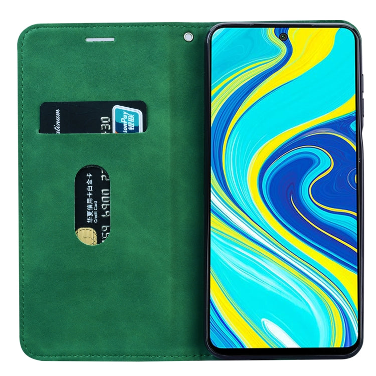 For Xiaomi Mi 10T Lite 5G Frosted Business Magnetic Horizontal Flip PU Leather Case with Holder & Card Slot & Lanyard