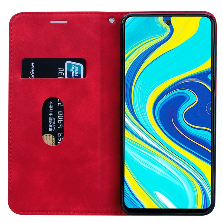 For Xiaomi Mi 10T Lite 5G Frosted Business Magnetic Horizontal Flip PU Leather Case with Holder & Card Slot & Lanyard