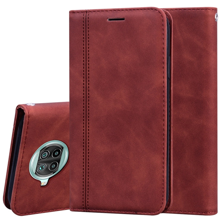 For Xiaomi Mi 10T Lite 5G Frosted Business Magnetic Horizontal Flip PU Leather Case with Holder & Card Slot & Lanyard