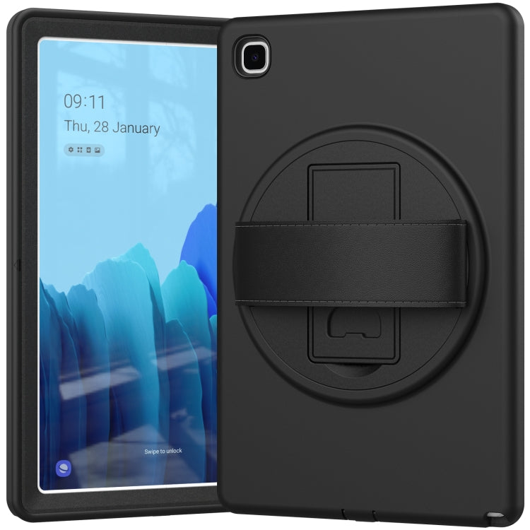 For Samsung Galaxy Tab A7 10.4(2020) T500 / T505 360 Degree Rotation PC + TPU Protective Case with Holder & Hand-strap & Pen Slot