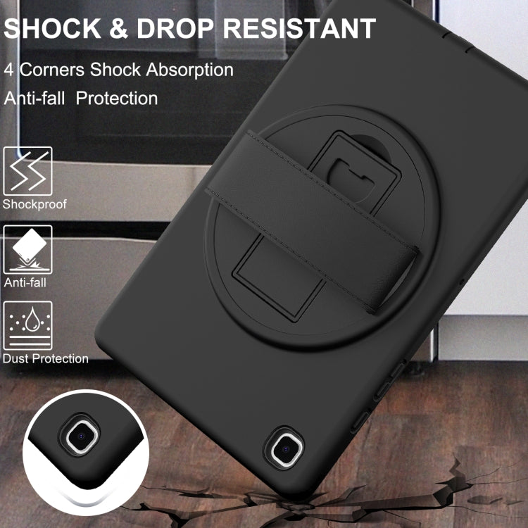 For Samsung Galaxy Tab A7 10.4(2020) T500 / T505 360 Degree Rotation PC + TPU Protective Case with Holder & Hand-strap & Pen Slot