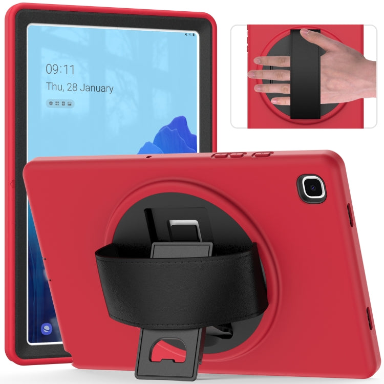 For Samsung Galaxy Tab A7 10.4(2020) T500 / T505 360 Degree Rotation PC + TPU Protective Case with Holder & Hand-strap & Pen Slot