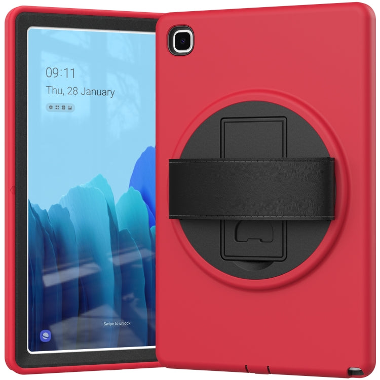 For Samsung Galaxy Tab A7 10.4(2020) T500 / T505 360 Degree Rotation PC + TPU Protective Case with Holder & Hand-strap & Pen Slot